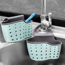 Cesta Emborrachada de Pia -Casa cesta de drenagem de armazenamento titular pia da cozinha ajustável sabão esponja shlf pendurado drenagem cesta saco acessórios cozinha