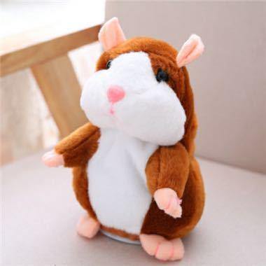 Hamster brinquedo de pelúcia para crianças, repete o que você diz, brinquedo de pelúcia engraçado, recorde educacional, presente interativo