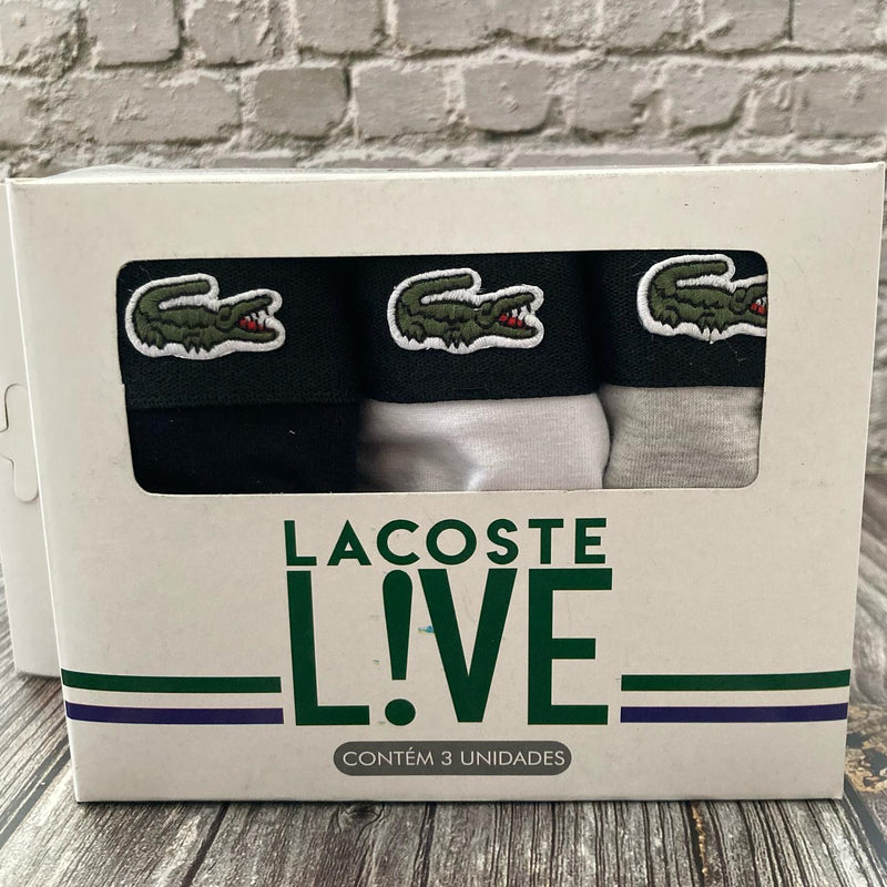Kit 10 Cuecas Boxer Lacoste