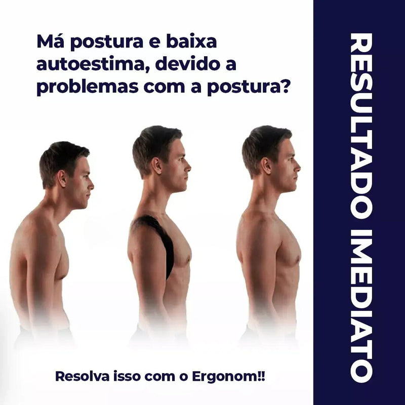 Ergonom - Corretor Postural Alinha Coluna e Alivia as Dores+ FRETE GRÁTIS + COMPRE 1 LEVE 2