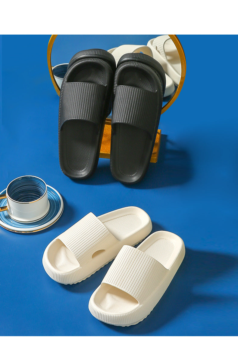 Chinelos de nuvem de plataforma grossa para homens e mulheres, sola macia, sandálias Eva Indoor, Flip Flop antiderrapante, casa de banho, moda