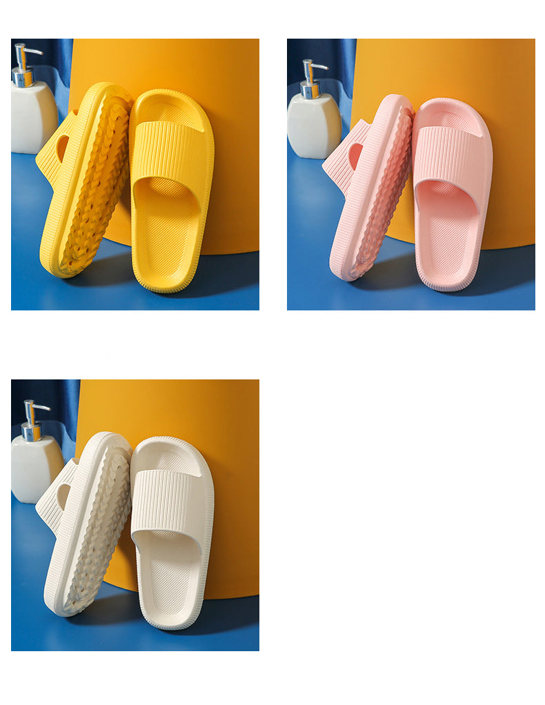 Chinelos de nuvem de plataforma grossa para homens e mulheres, sola macia, sandálias Eva Indoor, Flip Flop antiderrapante, casa de banho, moda