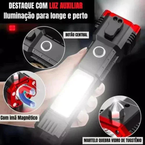 Lanterna Tática Indestrutível 4 em 1 - Ultra Potente - ÚLTIMO DIA NA PROMOÇÃO E FRETE GRÁTIS