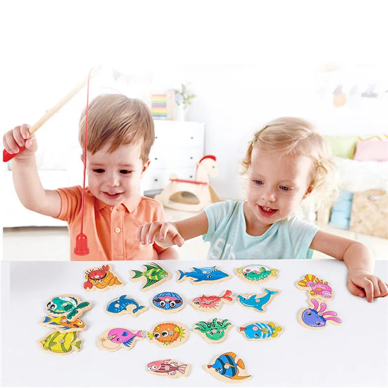 Pescaria Magnética Infantil Montessoriana  - Brinquedo Educativo Padrinhos Mágicos