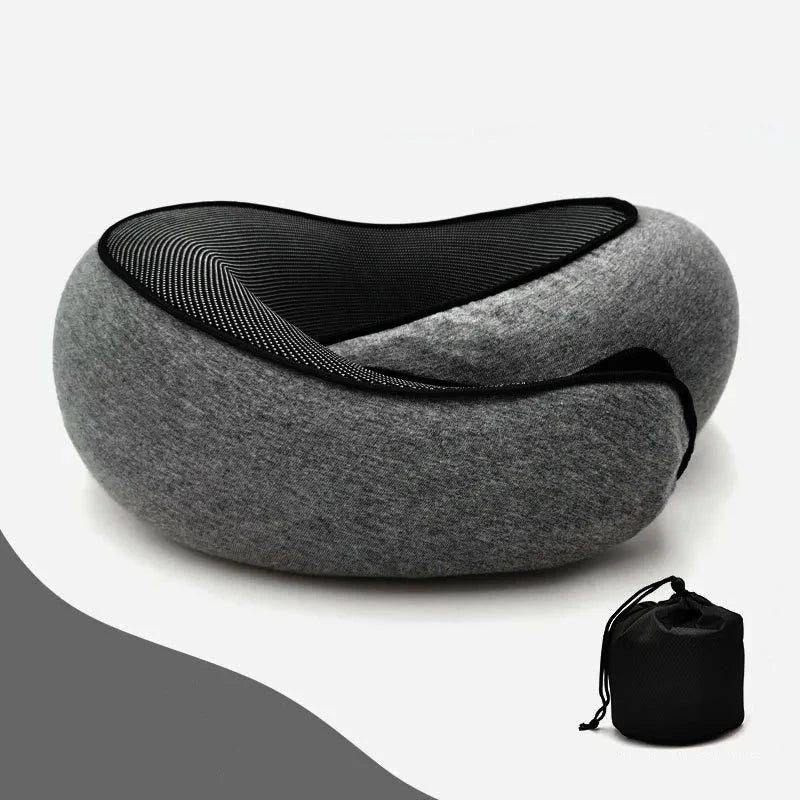 Travesseiro para Pescoço Travel Neck em Formato U com Suporte 360°
