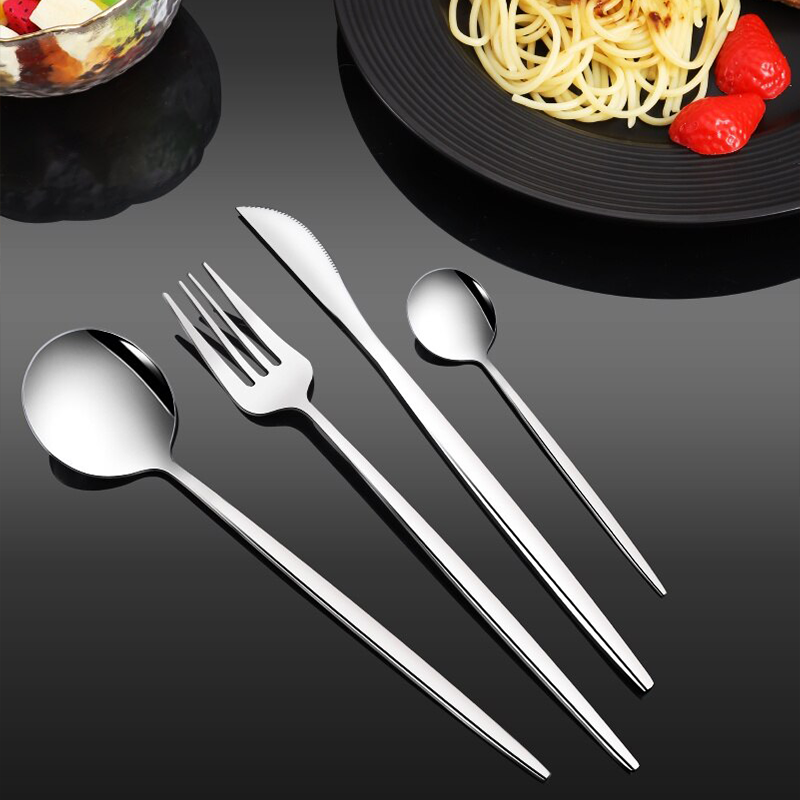 Conjunto Premium Talheres Aço Inoxidável- Retro conjunto de talheres de ouro luxo completo talheres estilo europeu aço inoxidável colher garfo bife faca louça caixa presente